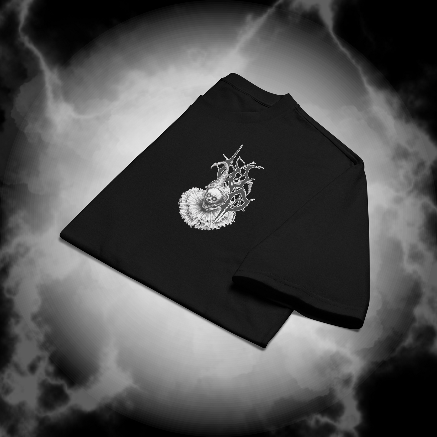 Twisted Jester Oversized Tee – Creepy Circus Horror Shirt by Wicked Dark