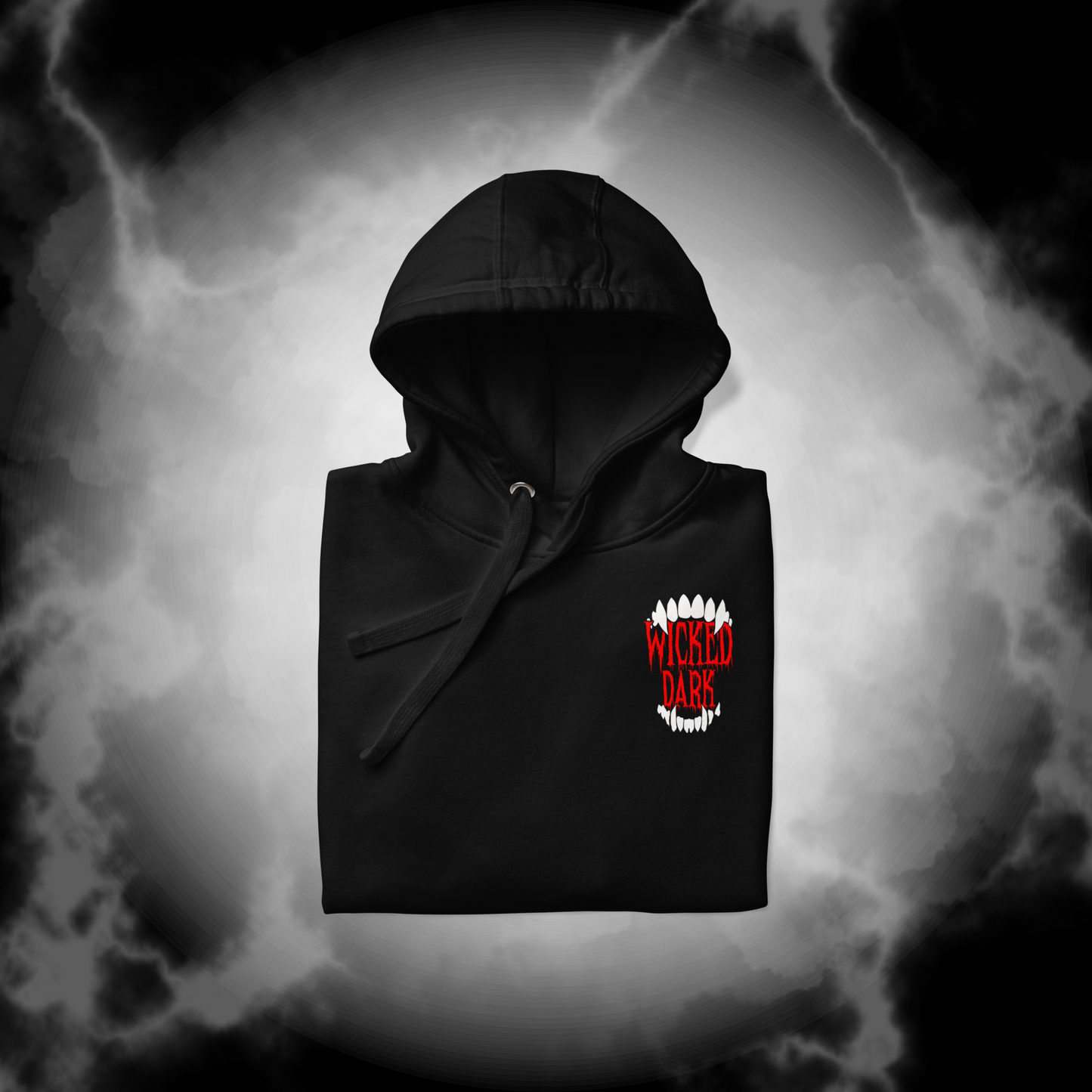 Bloodlust Awakening Gothic Hoodie – Dark Aesthetic Gym Hoodie, Alternative Workout Sweatshirt, Gothic Activewear by Wicked Dark
